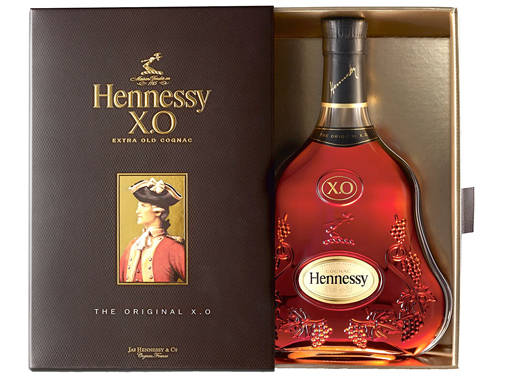 ヘネシー XO クリアボトル 黒キャップ　700ml